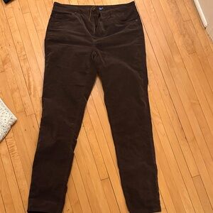 J. McLaughlin Chocolate Brown Corduroy Pants